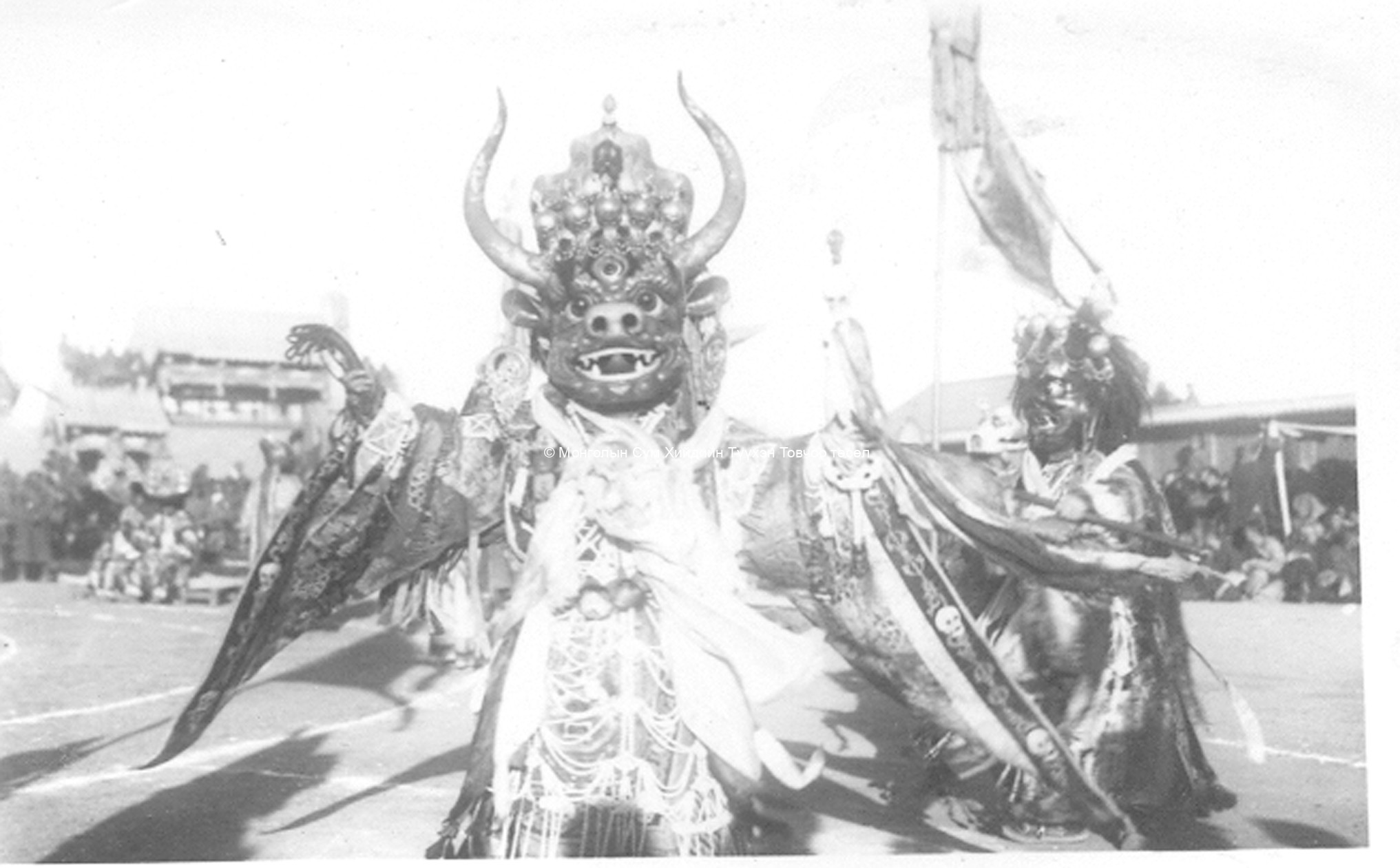 Tsam dance. Choijoo, the Lord of Death. Film Archives K-24829 Tsam dance. Choijoo, the Lord of Death. Film Archives K-24829